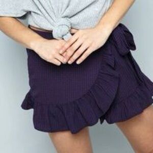 ILLA ILLA Ruffled Side Tie Skort